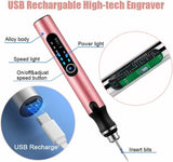 Mini Electric Engraver Etching Machines Cordless Rotary Tools Engraved Jewelry Glass Stone Metal Plastic Wood Resin