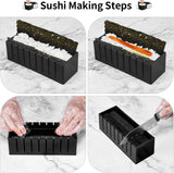 Sushi Maker Home Sushi Mold Press Plastic Sushi Maker Tool Easy Sushi Making Kit Sushi Set 10 Pieces
