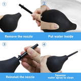 Rectal Enema Bulb for Men Women, Soft Silicone Reusable Anal Douche Vaginal Cleaner，Reusable Anal Cleaner Black) In Australia - Darrahopens