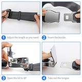 Airplane Seat Belt Extender, Adjustable 7-32" Airplane Seatbelt Extender -  Airlines - Free Carrying Case