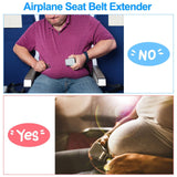 Airplane Seat Belt Extender, Adjustable 7-32" Airplane Seatbelt Extender -  Airlines - Free Carrying Case