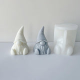 Silicone Mold, 3D Christmas Silicone Gnome Mold, Christmas Candle Mould, Candles, Soap, Christmas Ornament