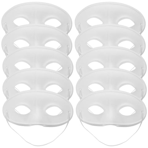 10 Pcs White Paper Masks Party Blank Mask Hand Painted Mask Party Favors for Personality Blank Mask In Australia - Darrahopens