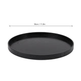 Sturdy Wood Serving Tray, Elegant Round Multifunction Wooden Tea Tray for Cafe Office Dining Table, Easy to, Wide Application