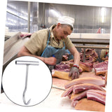 Pork Hook T Shaped Smoker Meat Hooks Boning Hook Bone Hooks Barbecue Grill Hanger Heavy Duty s Processing Butcher Hooks In Australia - Darrahopens