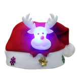 Snowman Reindeer Gifts Party Gift Thick Plush Warm Hat Children Adult Gift Christmas Hats Adults Bulk For Kids Light Up For Women