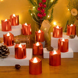 24 PCS LED Tea Lights Candles Battery Operated Flameless Flickering Candles Votive Candles for Wedding Table Festival Halloween In Australia - Darrahopens
