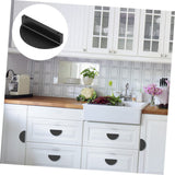 4 Pcs Handle Door Knobs Closet Drawers for Clothes Blind Pull Cord Extender Half Moon Cabinet Pulls Black Home Drawer Knobs In Australia - Darrahopens