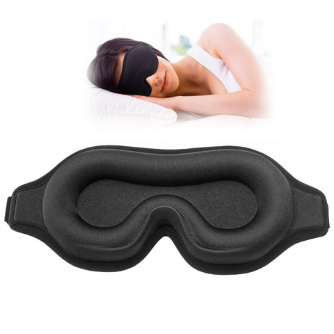 Sleep Mask for Side Sleeper, Upgraded 3D Contoured Cup Eye mask Blindfold for Man Women, Block Out Light, (Black) In Australia - Darrahopens