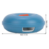 Travel Pill Organizer, Round Portable Pill Case, Daily Pill Storage Box, Medicine Container with Lock for Small Objects, Pills