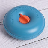 Travel Pill Organizer, Round Portable Pill Case, Daily Pill Storage Box, Medicine Container with Lock for Small Objects, Pills