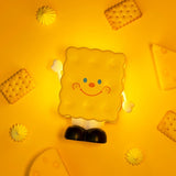 Night Light for Kids Cute Cookie Shape Bedside Nightlight Lamp USB Rechargeable Night Lamp Adjustable Brightness for Toddler
