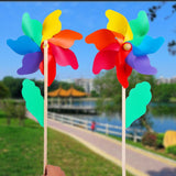 Rainbow Flower Pinwheels, 10 Pack, Pinwheels for Yard and Garden, Pinwheels for Kids, Wind Pinwheel, Flower Wind Spinners In Australia - Darrahopens