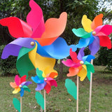 Rainbow Flower Pinwheels, 10 Pack, Pinwheels for Yard and Garden, Pinwheels for Kids, Wind Pinwheel, Flower Wind Spinners In Australia - Darrahopens