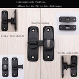 Barn Door Lock Hardware, Noctilucent 90 Degree Heavy Duty Gate Latches Flip Latch Safety Door Bolt Latch Lock, Barn Sliding Door Latch In Australia - Darrahopens