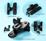 Barn Door Lock Hardware, Noctilucent 90 Degree Heavy Duty Gate Latches Flip Latch Safety Door Bolt Latch Lock, Barn Sliding Door Latch In Australia - Darrahopens