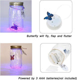 Butterfly in a Jar, Glass Animated Butterfly Jar That Moves With LED Light, Romantic Gift for Valentine's Day, Christmas Decoration