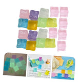 24 pcs Simulated Fluorescent Ice Cubes House Accessories for Home Decoration for Home Crystal Gems Reusable Fake Ice Cubes