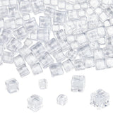 100Pcs Clear Plastic Cubes Transparent Gem Blocks Square Faux Ice Cubes for Fish Tank Desktop Wine Accessories Decoration In Australia - Darrahopens
