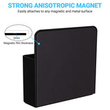 Magnetic Marker Holder for Whiteboards/Fridge/Refrigerator, Magnetic Pen Holder Dry Erase Tray with Anisotropic Magnet Backing,Black