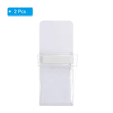 Magnetic Pen Holder for Refrigerator, 2 Pack Dry Erase Marker Pencil Holder Cup Organizer for Fridge Whiteboard Locker, White