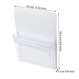 2 Pieces Magnetic Pencil Holder Plastic Cup Pencil Holders Storage Pocket for Refrigerator Whiteboard Pens Markers