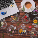 Herbarium New Dried Flower Bookmarks Kit, DIY Handmade Botanical Specimen Bookmark, Transparent Dried Flower Bookmarks