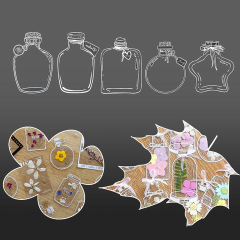 Transparent Dried Flower Bookmarks, Dried Flower Bookmark, Clear DIY Bookmarks for Dried Flowers, Flower Plant Bookmarks Maker In Australia - Darrahopens