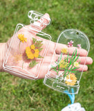 Dried Flower Bookmark,Transparent Dried Flower Bookmarks, Clear DIY Bookmarks for Dried Flowers (20pcs)