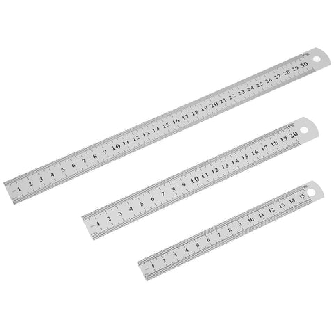 3Pcs Metal Ruler 6,8,12 Inch Stainless Steel Ruler Metric Ruler,Ruler Metal Straight Edge Ruler Machinist Ruler Imperial Ruler In Australia - Darrahopens
