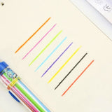 8 in 1 Press on Crayons, Transparent Barrel Oil Pastel Colored Pencil 8 Colors Art Graffiti Painting Crayons Pens (4PCS)
