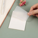 Transparent Sticky Note Pads - 200 Sheets Translucent Sticky Notes Waterproof Self-Adhesive Suitable for Reading, Studying