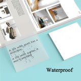 Transparent Sticky Note Pads - 200 Sheets Translucent Sticky Notes Waterproof Self-Adhesive Suitable for Reading, Studying