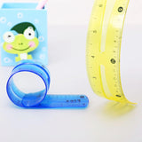 5 Pieces Flexible Ruler, 15 cmPlastic Ruler Shatterproof Straight Edge Ruler Soft Bendable Ruler Clear Ruler for Kids