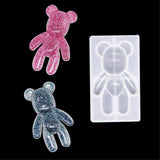 Resin Moulds, 5Pcs 3D Cute Teddy Bear Silicone Moulds Crystal Epoxy Resin Molds for Jewellery Making Keychain Pendant DIY In Australia - Darrahopens