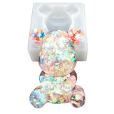 Resin Moulds, 5Pcs 3D Cute Teddy Bear Silicone Moulds Crystal Epoxy Resin Molds for Jewellery Making Keychain Pendant DIY In Australia - Darrahopens