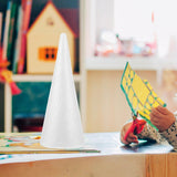 Foam Cone Polystyrene Cone Shapes White Christmas Tree Crafts Table Centerpiece Props Craft Foam Cones White Cone Shaped