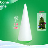 Foam Cone Polystyrene Cone Shapes White Christmas Tree Crafts Table Centerpiece Props Craft Foam Cones White Cone Shaped