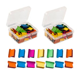 100PCS Colorful Binder Clips, Work with Clam Clip Dispensers,40 Sheet Capacity for Home Food Packaging, Fixing Loose Leaf Pape In Australia - Darrahopens