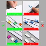 100PCS Colorful Binder Clips, Work with Clam Clip Dispensers,40 Sheet Capacity for Home Food Packaging, Fixing Loose Leaf Pape In Australia - Darrahopens