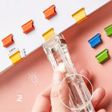 100PCS Colorful Binder Clips, Work with Clam Clip Dispensers,40 Sheet Capacity for Home Food Packaging, Fixing Loose Leaf Pape