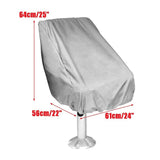 Waterproof Fade Resistance Helm Helmsman Bucket Boat Seat Cover; Single Boat Seat Cover 56×61×64CM Grey