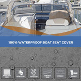 Waterproof Fade Resistance Helm Helmsman Bucket Boat Seat Cover; Single Boat Seat Cover 56×61×64CM Grey In Australia - Darrahopens