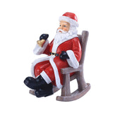 1pc Rocking Chair Santa Holiday Santa Tabletop Santa Claus Decor Santa Claus Figures Decor for Home Santa Claus Sculpture Mini Toy In Australia - Darrahopens