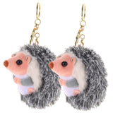 2pcs Little Hedgehog Pendant Animal Keyring Cartoon Key Chain Animal Plush Keychain Plush Animal Key In Australia - Darrahopens