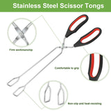 3 Pack Stainless Steel Scissor Tongs 9/11/ 12 Inch Cooking Scissor Tongs Kitchen Baking Bread Food Tong Barbecue Grilling Tongs In Australia - Darrahopens
