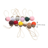 12pcs Pine Tower Balls Thanksgiving Balls Holiday Hanging Ornament Felt Pine Cone Simulation Acorn Christmas