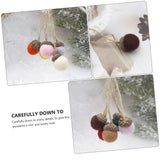 12pcs Pine Tower Balls Thanksgiving Balls Holiday Hanging Ornament Felt Pine Cone Simulation Acorn Christmas In Australia - Darrahopens