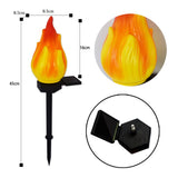 Solar Torch Lights, Flame Flickering Outdoor Lights, Super Bright Landscape Torches, Pathway Lighting Decor, Solar-Powered Flame