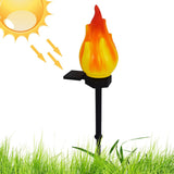 Solar Torch Lights, Flame Flickering Outdoor Lights, Super Bright Landscape Torches, Pathway Lighting Decor, Solar-Powered Flame